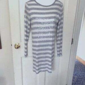 MICHAEL Michael Kors, sequin knit dress, long sleeve, size small.